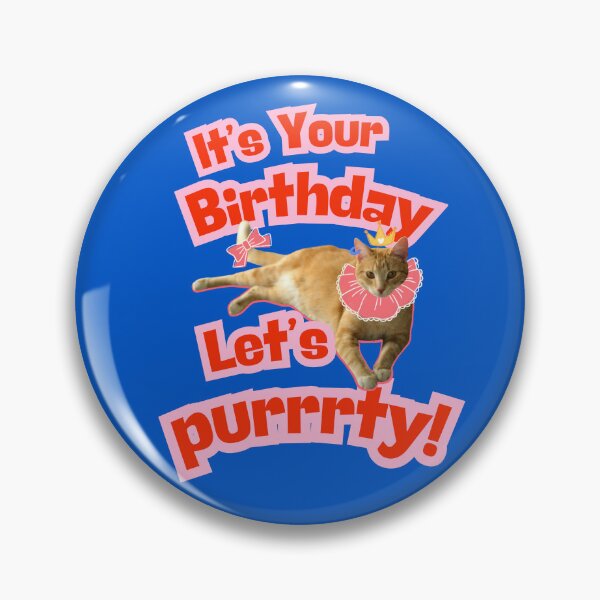 Item preview, It's Your Birthday Let's Purrrrty! Funny Cat Birthday Party Design designed and sold by HYPNK.