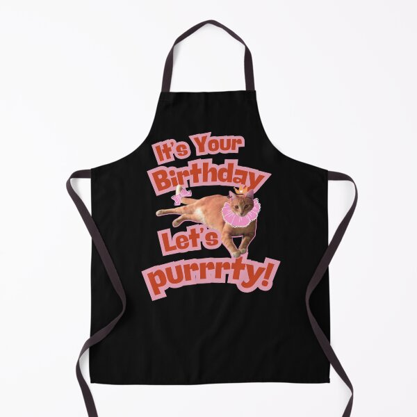 Item preview, It's Your Birthday Let's Purrrrty! Funny Cat Birthday Party Design designed and sold by HYPNK.