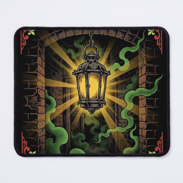 Item preview, Hanging Lantern Brick Archway Art designed and sold by Gangster-Design.