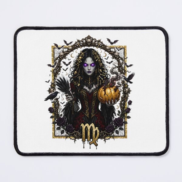 Item preview, Virgo Halloween Gothic Queen Ravens designed and sold by Zodiac Celestial Art.