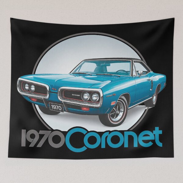 Item preview, 1970 Coronet Super Bee Vintage Muscle Car Black Graphic designed and sold by EdGraphy.