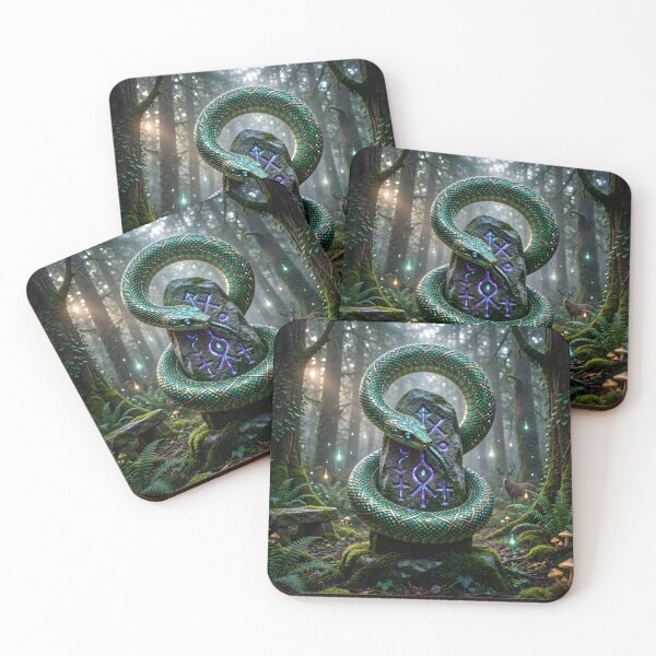 Item preview, Ouroboros: Runic Snake and Mystic Standing Stone designed and sold by Sybille-Yates.