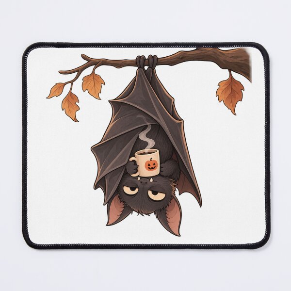 Item preview, Sleepy Bat Needs Coffee – Cute Halloween Bat designed and sold by Yaqon.