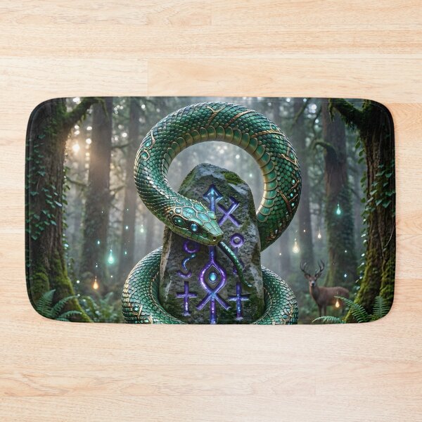 Item preview, Ouroboros: Runic Snake and Mystic Standing Stone designed and sold by Sybille-Yates.