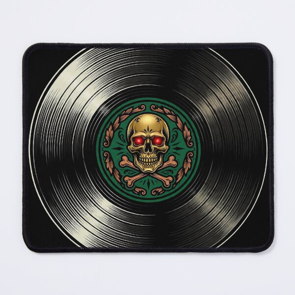 Item preview, Skull Vinyl Record Music Art designed and sold by Gangster-Design.
