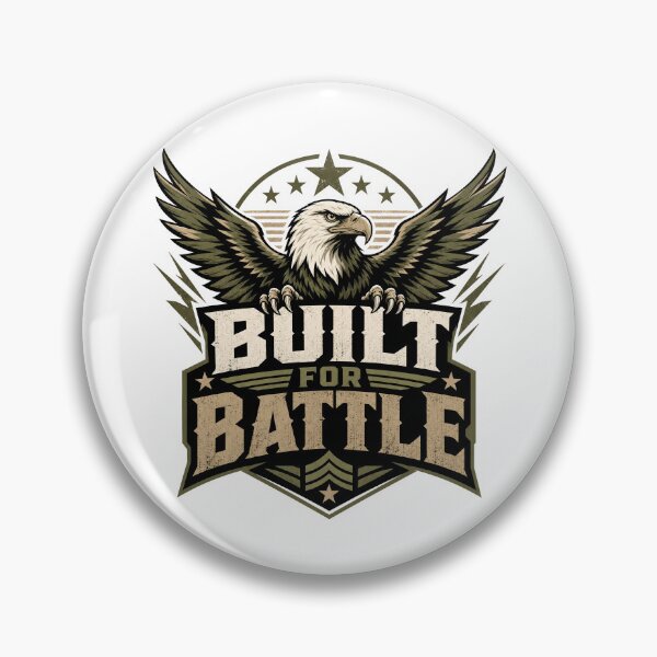 Item preview, Army Soldier Built For Battle Eagle Motivational Slogan gift for Armed Forces designed and sold by LD ART.