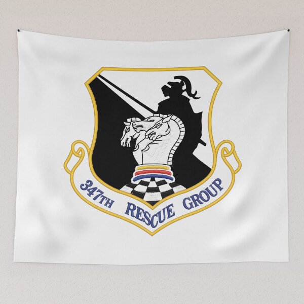 Item preview, USAF 347th Rescue Group Shield Patch    designed and sold by CharlieDesings.