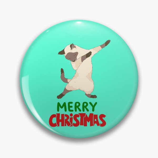 Item preview, Cute Siamese Cat Merry Christmas Holiday Art designed and sold by stormk10.