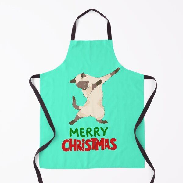 Item preview, Cute Siamese Cat Merry Christmas Holiday Art designed and sold by stormk10.