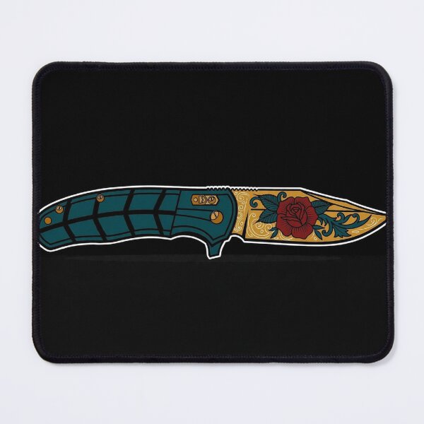 Item preview, Rose Engraved Pocket Knife Art designed and sold by Gangster-Design.