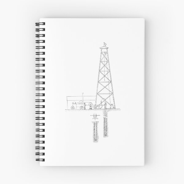 Item preview, Victorian Oil Drilling Rig Patent Illustration designed and sold by Antique Science Press.