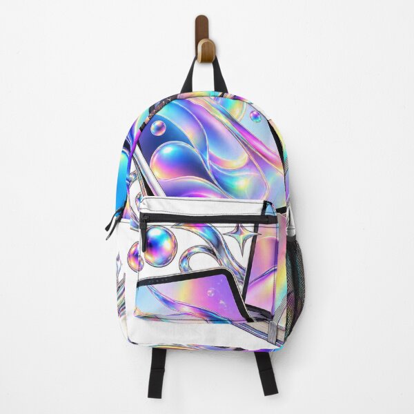 Item preview, Study Cafe Essentials - Chrome Rainbow 2020s Lifestyle Collage designed and sold by The198X.
