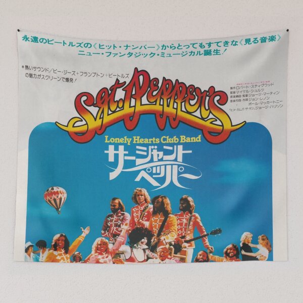 Item preview, The Beatles Japan Sgt Peppers Lonely Hearts Club Band Original Custom Vintage Music Band Tee Unique Poster Wall Art designed and sold by Cool Robot Bro..