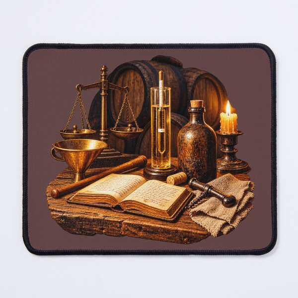 Item preview, Benedictine Cellar Vintage Monastery Treasures, Antique Barrels & Old Books designed and sold by CzipipitoStudio.