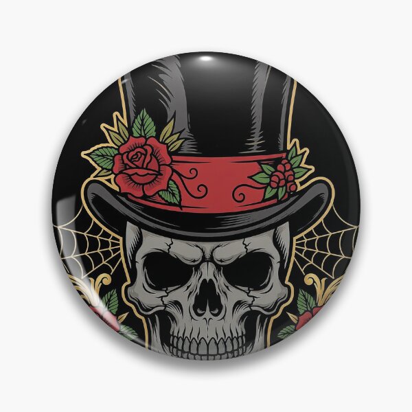 Item preview, Skull Top Hat Rose Art designed and sold by Gangster-Design.