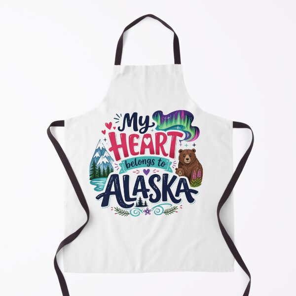 Item preview, My Heart Belongs to Alaska - Cute Souvenir Travelers Gift for Men Women & Kids  designed and sold by Mozaic Clothes.