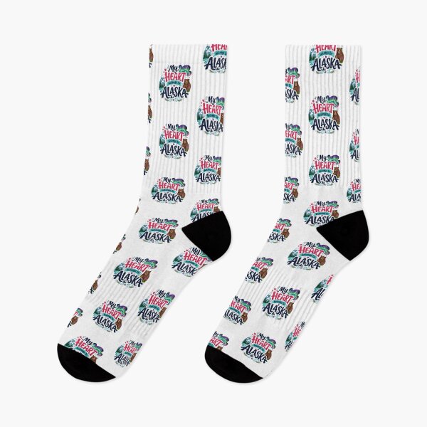 Item preview, My Heart Belongs to Alaska - Cute Souvenir Travelers Gift for Men Women & Kids  designed and sold by Mozaic Clothes.