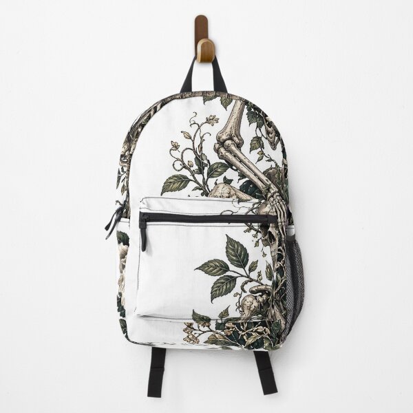Item preview, Skeleton with Botanical Flowers Dark Academia designed and sold by MFMart.