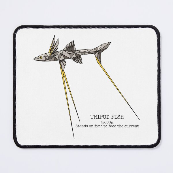 Item preview, Geometric Tripod Fish designed and sold by AnimalsKnowAll.