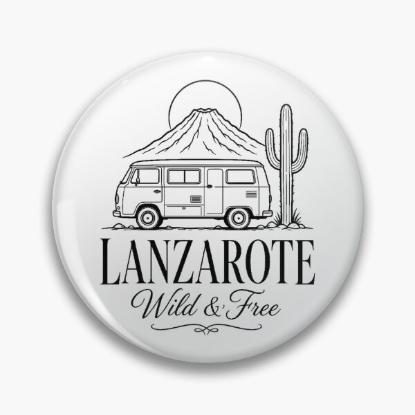 Aperçu de l'œuvre Lanzarote Wild & Free / Vintage Camper Volcán Timanfaya créée et vendue par StudioPixelArts.