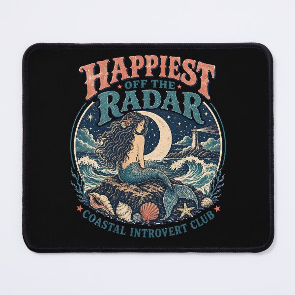 Item preview, Happiest Off The Radar Mermaid Coastal Introvert Club designed and sold by Wilcox PhotoArt.