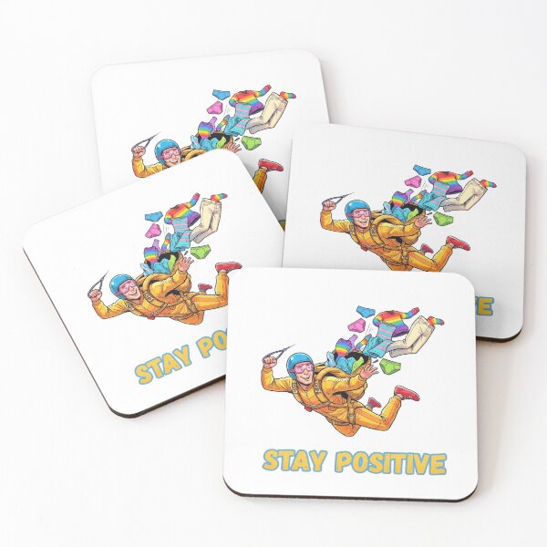 Item preview, Stay Positive: Funny Unlucky Skydiver designed and sold by BikTee.