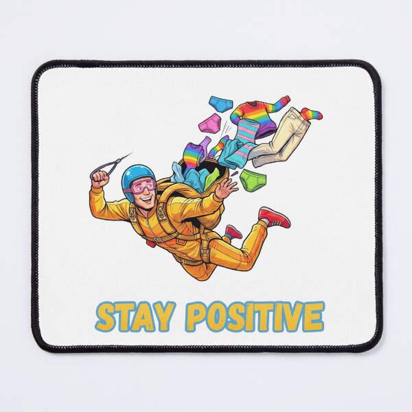 Item preview, Stay Positive: Funny Unlucky Skydiver designed and sold by BikTee.