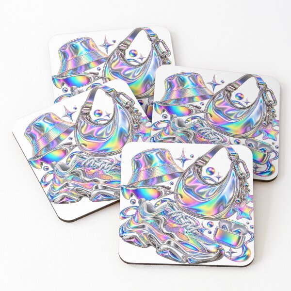Item preview, Streetwear Everyday Carry - Chrome Rainbow 2020s Lifestyle Collage designed and sold by The198X.