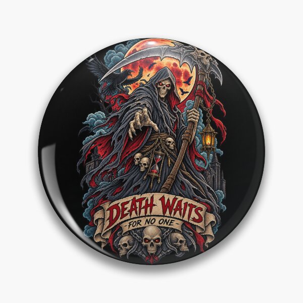 Item preview, Grim Reaper Death Waits for No One designed and sold by Gabriela Mihai.