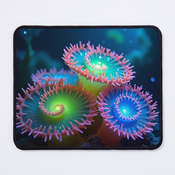 Item preview, Glowing Neon Spiral Flowers – Vibrant Bioluminescent Floral Art. designed and sold by fbtrisha.