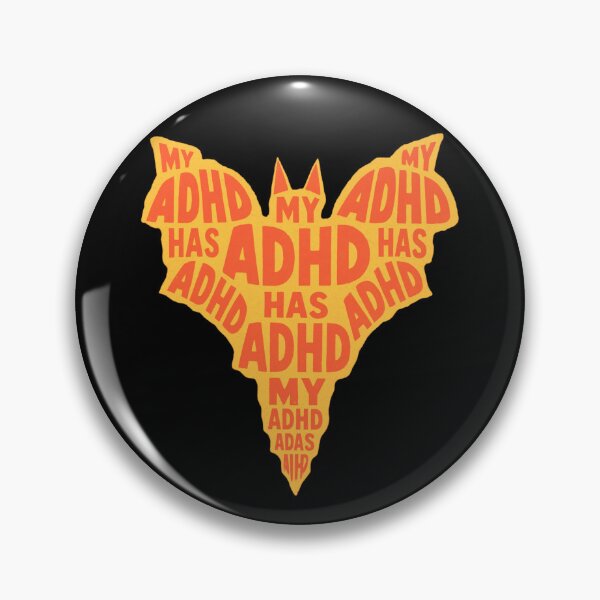 Item preview, Copy of My ADHD Has ADHD Funny ADHD Halloween Bat designed and sold by T-version.