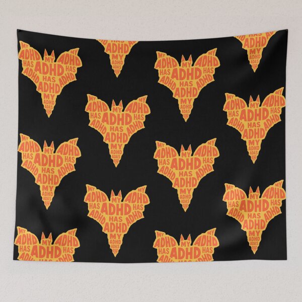 Item preview, Copy of My ADHD Has ADHD Funny ADHD Halloween Bat designed and sold by T-version.