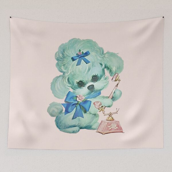 Item preview, Telephone Poodle designed and sold by kawaiistudio.