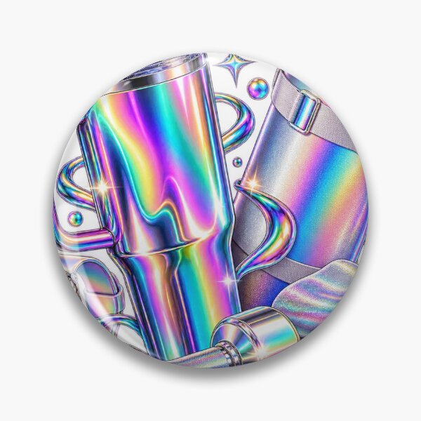 Item preview, Fitness Wellness Club - Chrome Rainbow 2020s Lifestyle Collage designed and sold by The198X.
