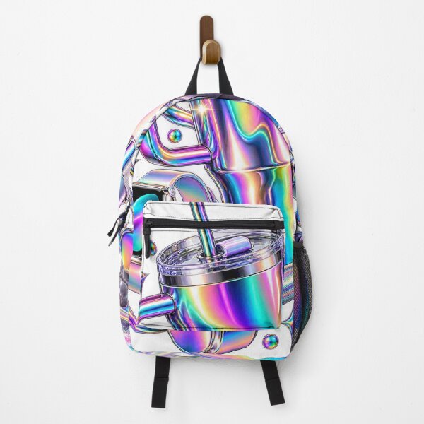 Item preview, Fitness Wellness Club - Chrome Rainbow 2020s Lifestyle Collage designed and sold by The198X.