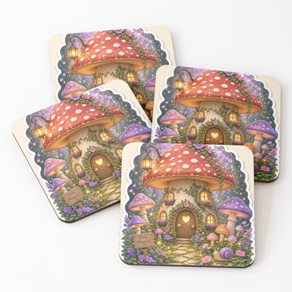 Item preview, Magical Mushroom House Stay Magical designed and sold by MFMart.