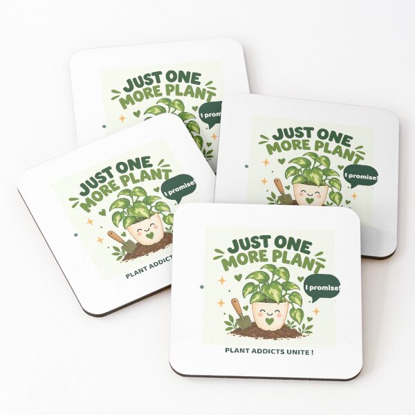 Item preview, Just One More Plant – Funny Plant Lover Pun designed and sold by GardenHub.