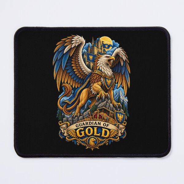 Item preview, Guardian of Gold Griffin Fantasy Emblem designed and sold by Gabriela Mihai.