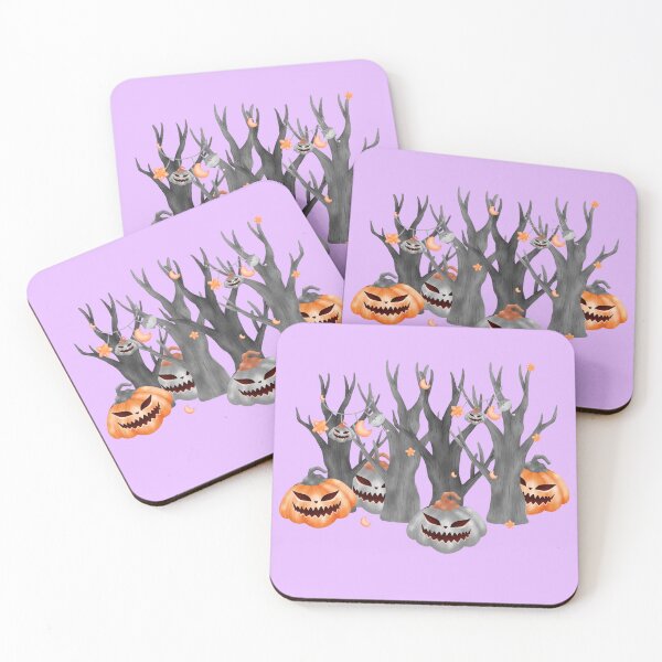 Item preview, Spooky Halloween Forest Pumpkins and Creepy Trees Design designed and sold by SolutionsArt.