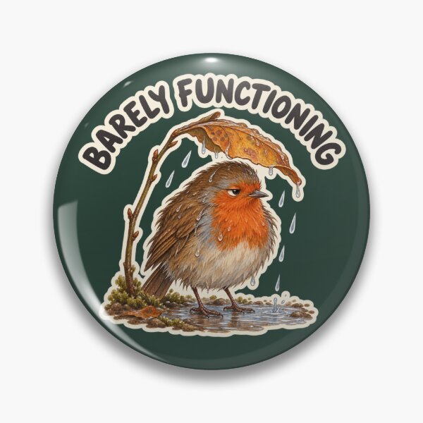 Item preview, Barely Functioning Robin designed and sold by ChirpInc.