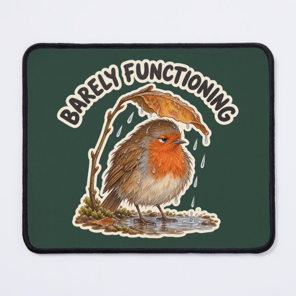 Item preview, Barely Functioning Robin designed and sold by ChirpInc.