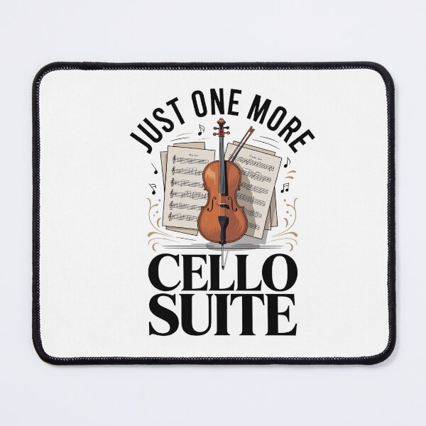Item preview, Just One More Cello Suite - Funny Cellist Quote designed and sold by HappyDelights.