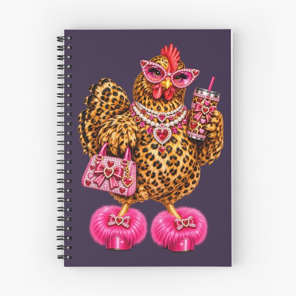 Item preview, Glam Leopard Chicken Pink Rhinestone Country Fashion Art designed and sold by AmiGraph.