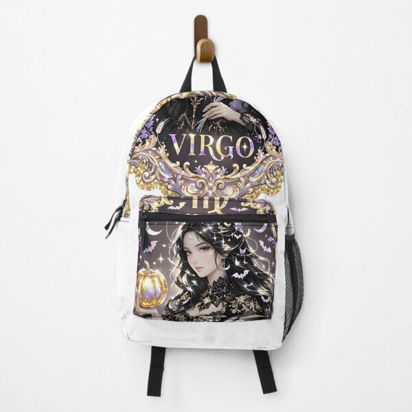 Item preview, Virgo Elegant Gothic Medallion Portrait designed and sold by Zodiac Celestial Art.