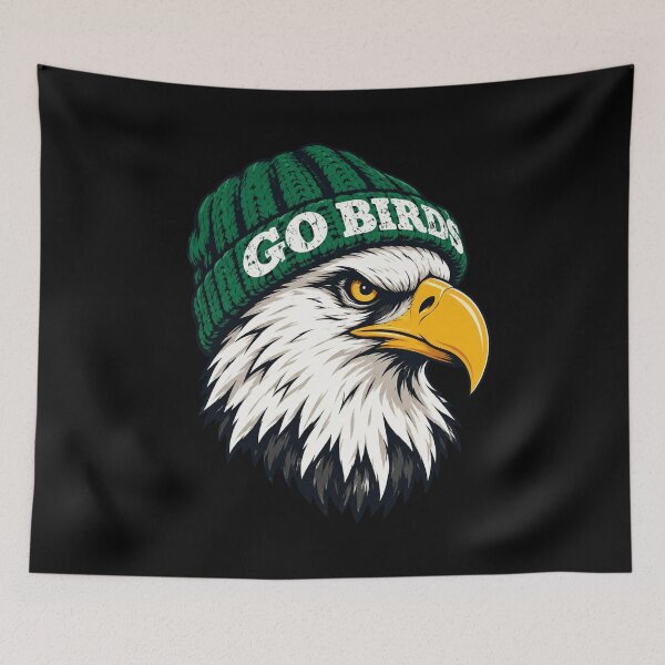 Item preview, Go Birds Eagle Beanie designed and sold by MyersbenjamArts.