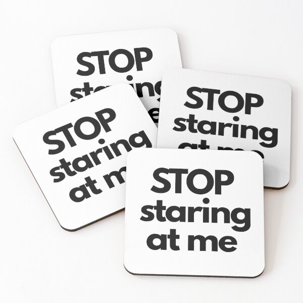 Item preview, Copy of STOP Staring at Me Funny Sarcastic Quote red designed and sold by BoldPowStudio.