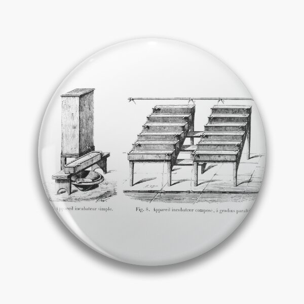 Item preview, Victorian Fish Incubation System Illustration designed and sold by Antique Science Press.