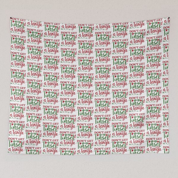 Item preview, Don’t Get Your Tinsel in a Tangle Funny Christmas Design designed and sold by FuzionRaptor.