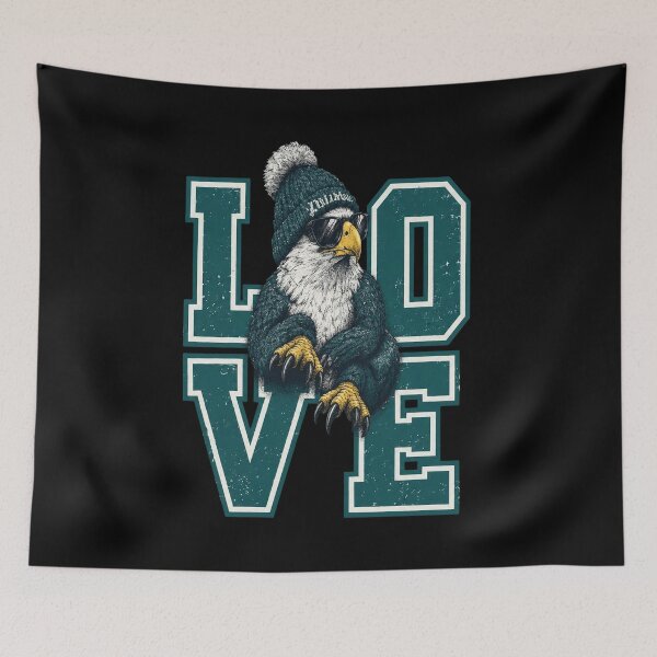 Item preview, Eagles Love Beanie designed and sold by MyersbenjamArts.
