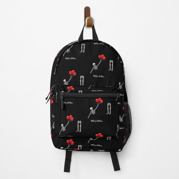 Item preview, Well Shit Funny Skeleton Flying With Red Balloons designed and sold by RealestInternet.